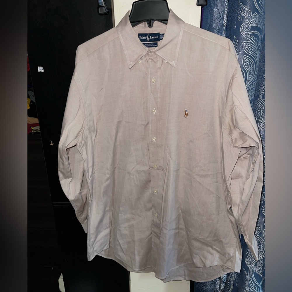 Ralph Lauren Yarmouth Oxford Pinpoint Dress Shirt Men’s 16.5 32/33 100% Cotton